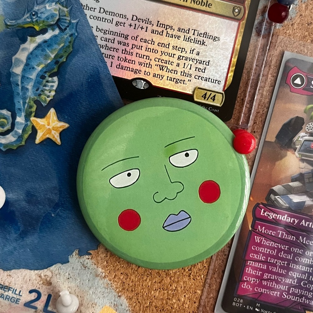 FREE ADD ON Dimple MOB PSYCHO 100 Button/Pin